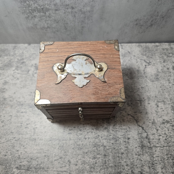 Vintage Catalina Wood Cork Coaster Set - 8 Drawer Coasters In Chest MCM Mid Cent - Picture 2 of 5